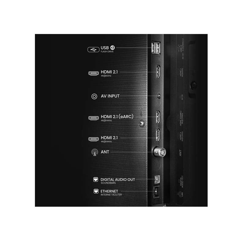 Hisense 55Q7Q 55 Inch LED 144Hz VRR QLED Gaming TV - Black