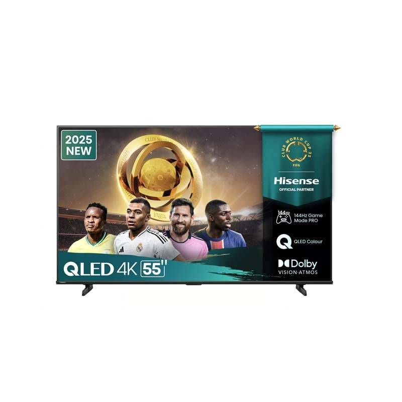 Hisense 55Q7Q 55 Inch LED 144Hz VRR QLED Gaming TV - Black