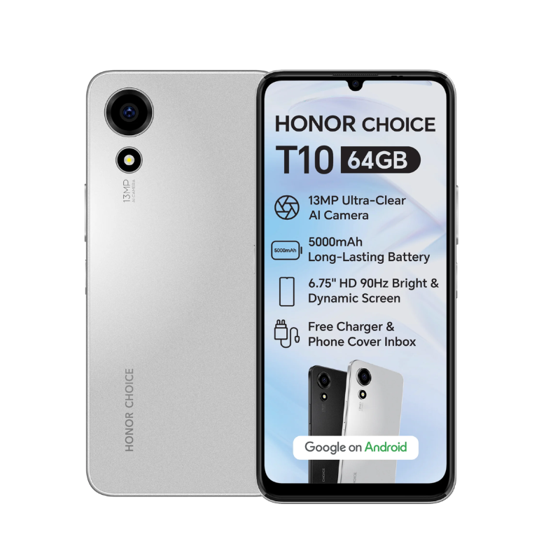 Honor Choice T10 Dual Sim 64GB - Silver
