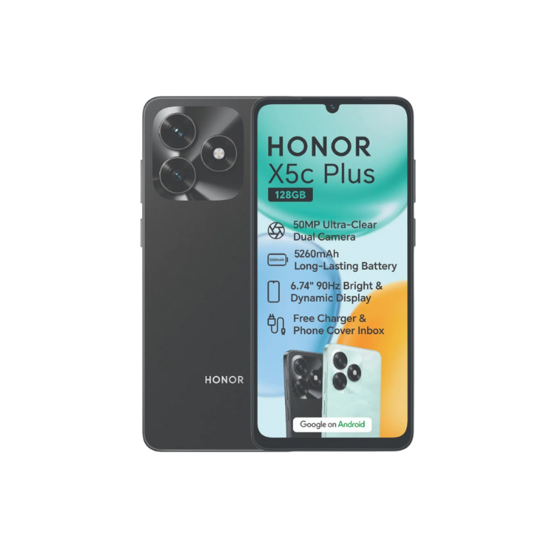 Honor X5c Plus 4G Dual Sim 128GB - Midnight Black - Black