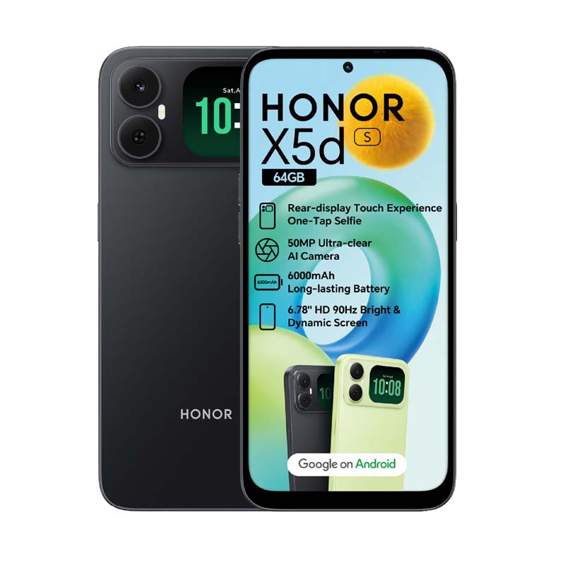 Honor X5d s 4G Dual Sim 64GB - Midnight Black - Midnight Black