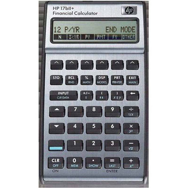 HP 17BII+ Business Calculator (Algebraic or RPN)