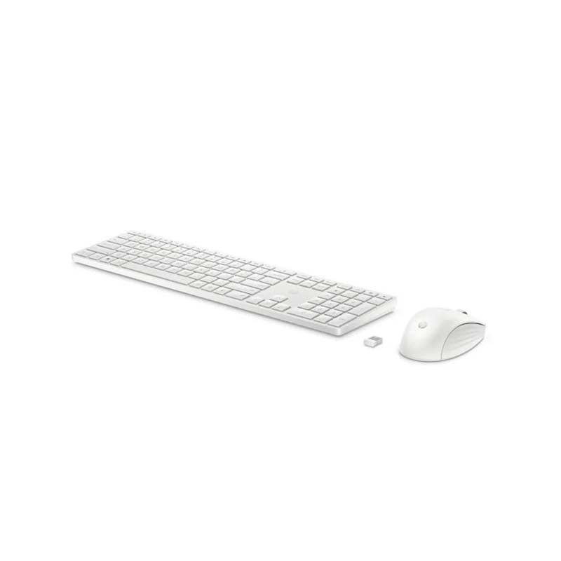 HP 655 Wireless Keyboard and Mouse Combo - White - White