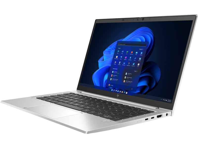 HP Elitebook 830 13.3 Inch i5 Laptop 8GB RAM 256GB SSD Windows 11 Pro - Silver - Silver