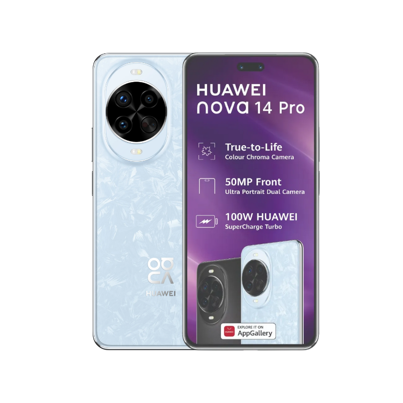 Huawei Nova 14 Pro 512GB - Crystal Blue - Crystal Blue