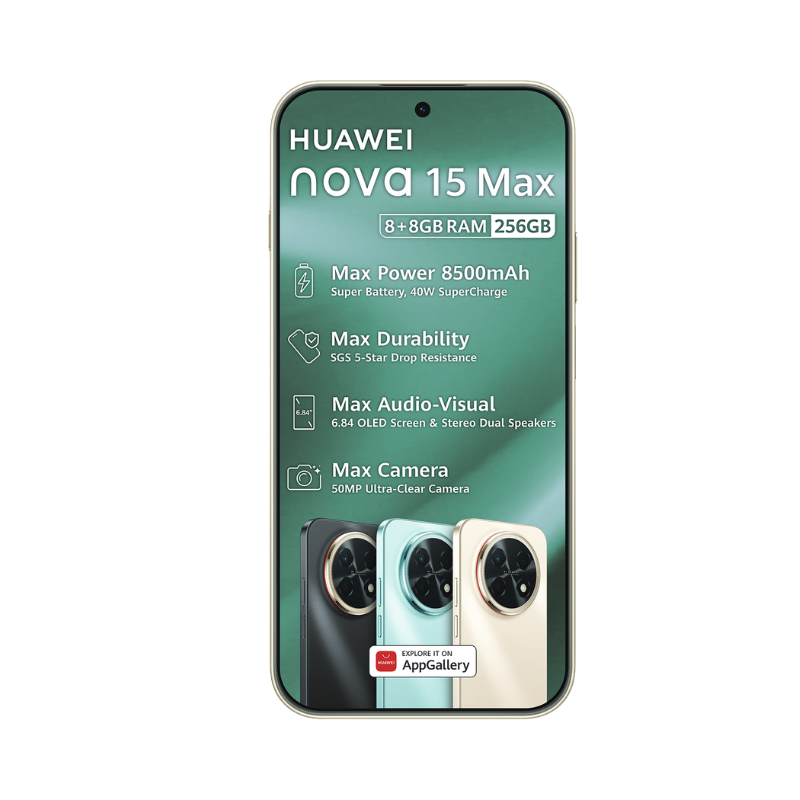 Huawei nova 15 Max Dual Sim 256GB - Blush Gold