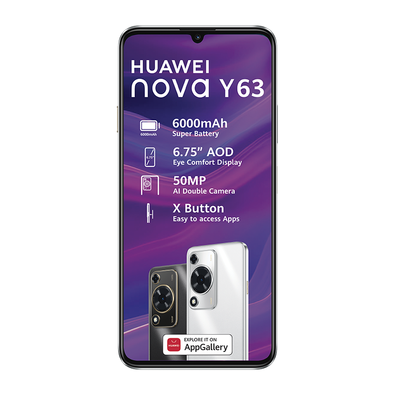 Huawei Nova Y63 4G Dual Sim 6GB 128GB - Silver - Silver