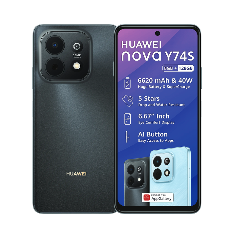 Huawei nova Y74S 4G Dual Sim 128GB - Black