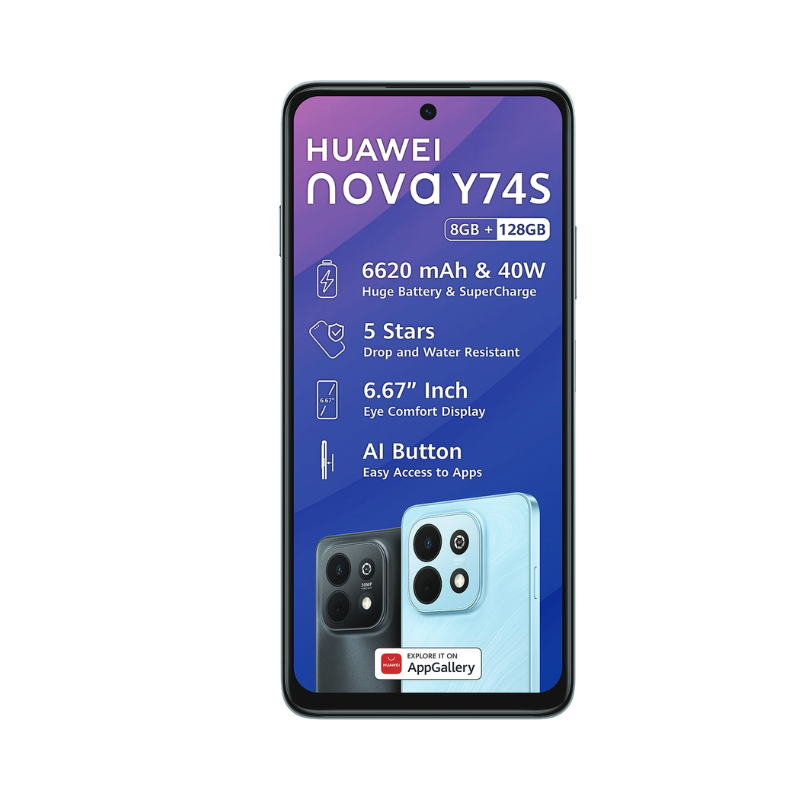 Huawei nova Y74S 4G Dual Sim 128GB - Black