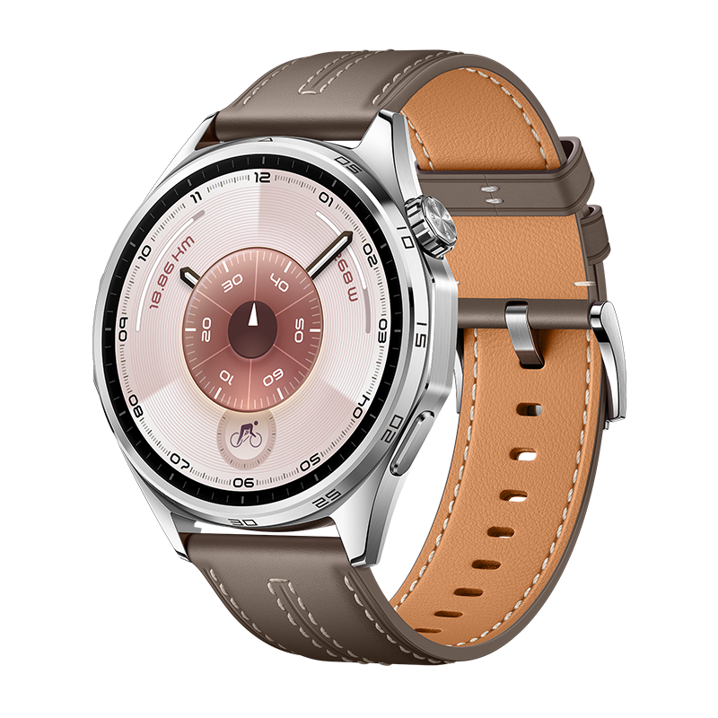 Huawei Watch GT 6 GPS 46mm - Leather Strap - Brown