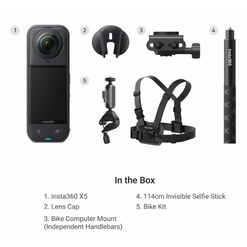 Insta360 X5 Cycling Bundle - Black