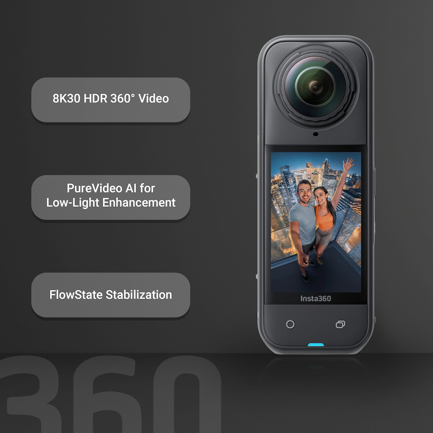 Insta360 X5 Essential Bundle - Black - Black