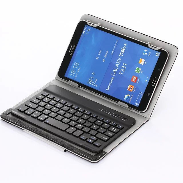 Intouch 10’’ Universal Bluetooth Keyboard Cover - Black - Black