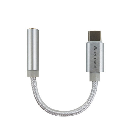 Intouch 3.5mm To Type C Audio Adapter - White - White