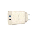 Intouch Eco Friendly Dual Port PD 20W Wall Charger - Wheat Straw - Wheat Straw