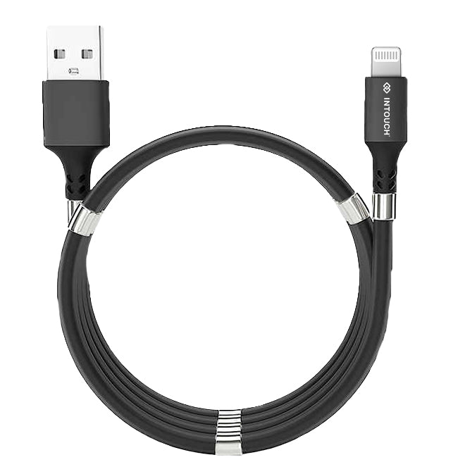Intouch Magnetic Lightning Cable - Black - Black