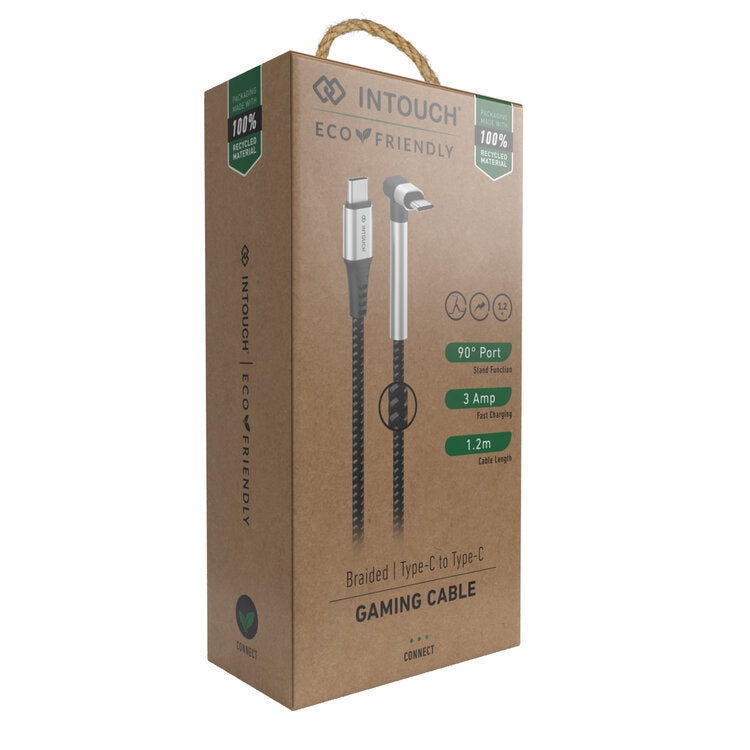 Intouch Type C To Type C Gaming Cable - Black