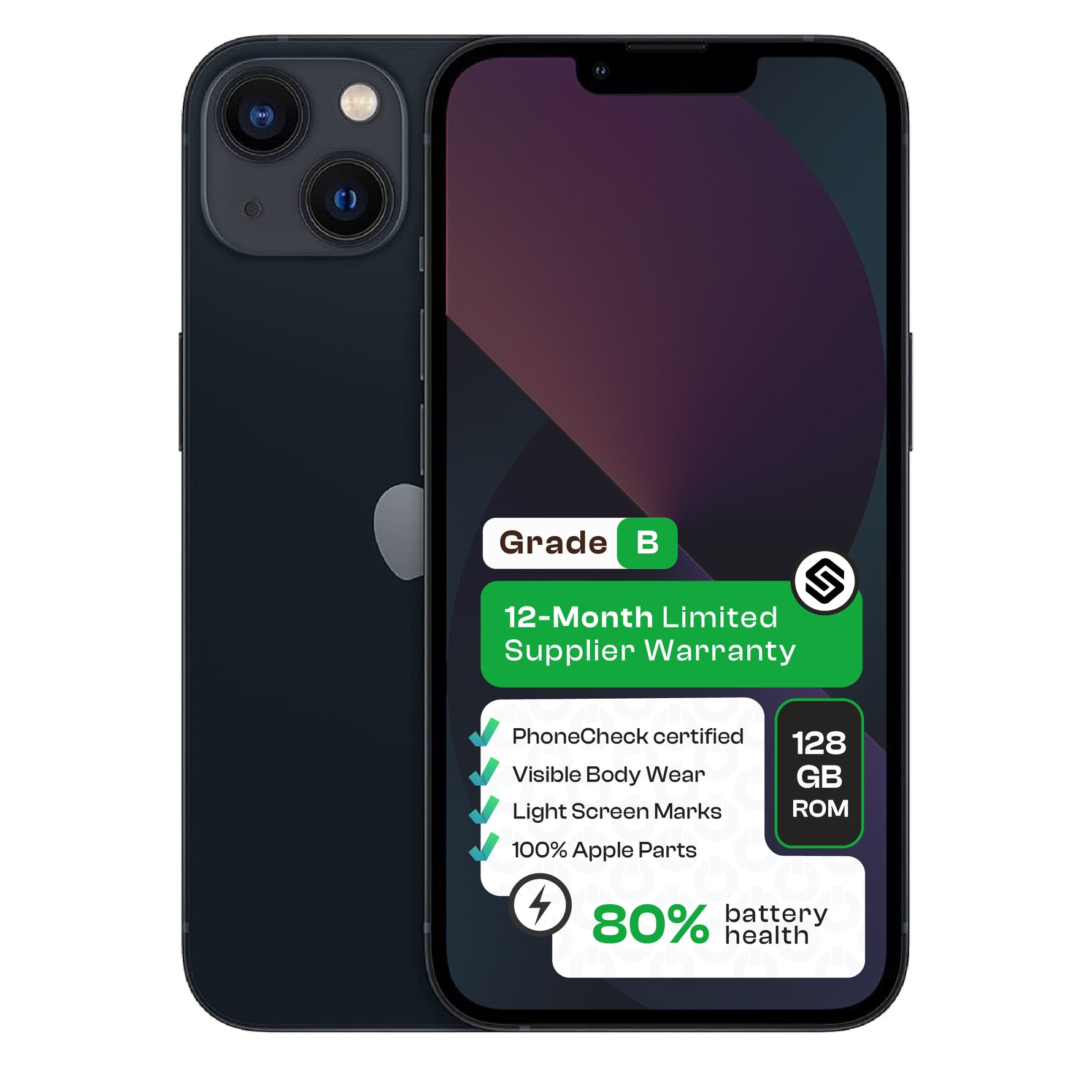 Apple iPhone 13 (CPO - Grade B)-Black