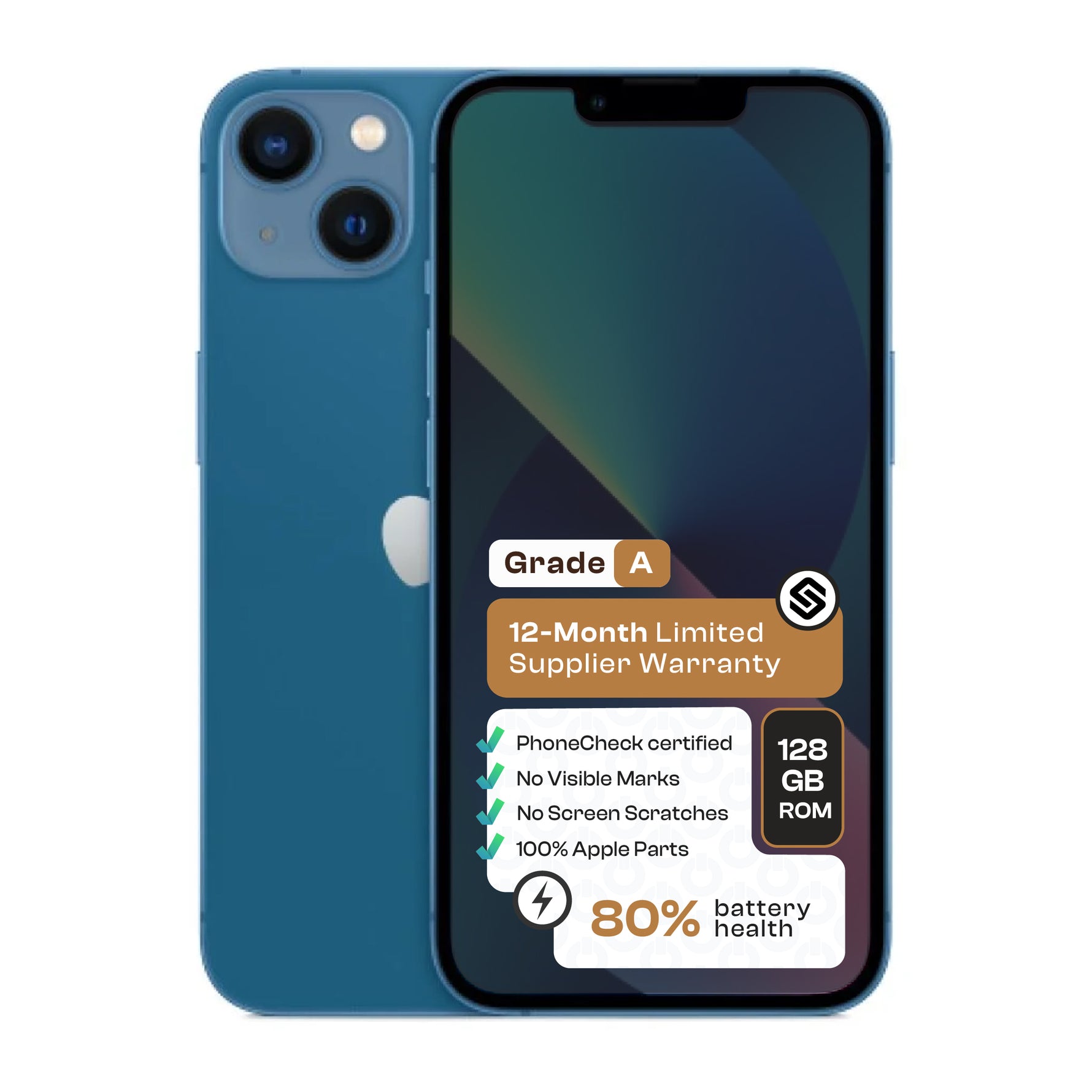 Apple iPhone 13 (CPO - Grade A) - Blue