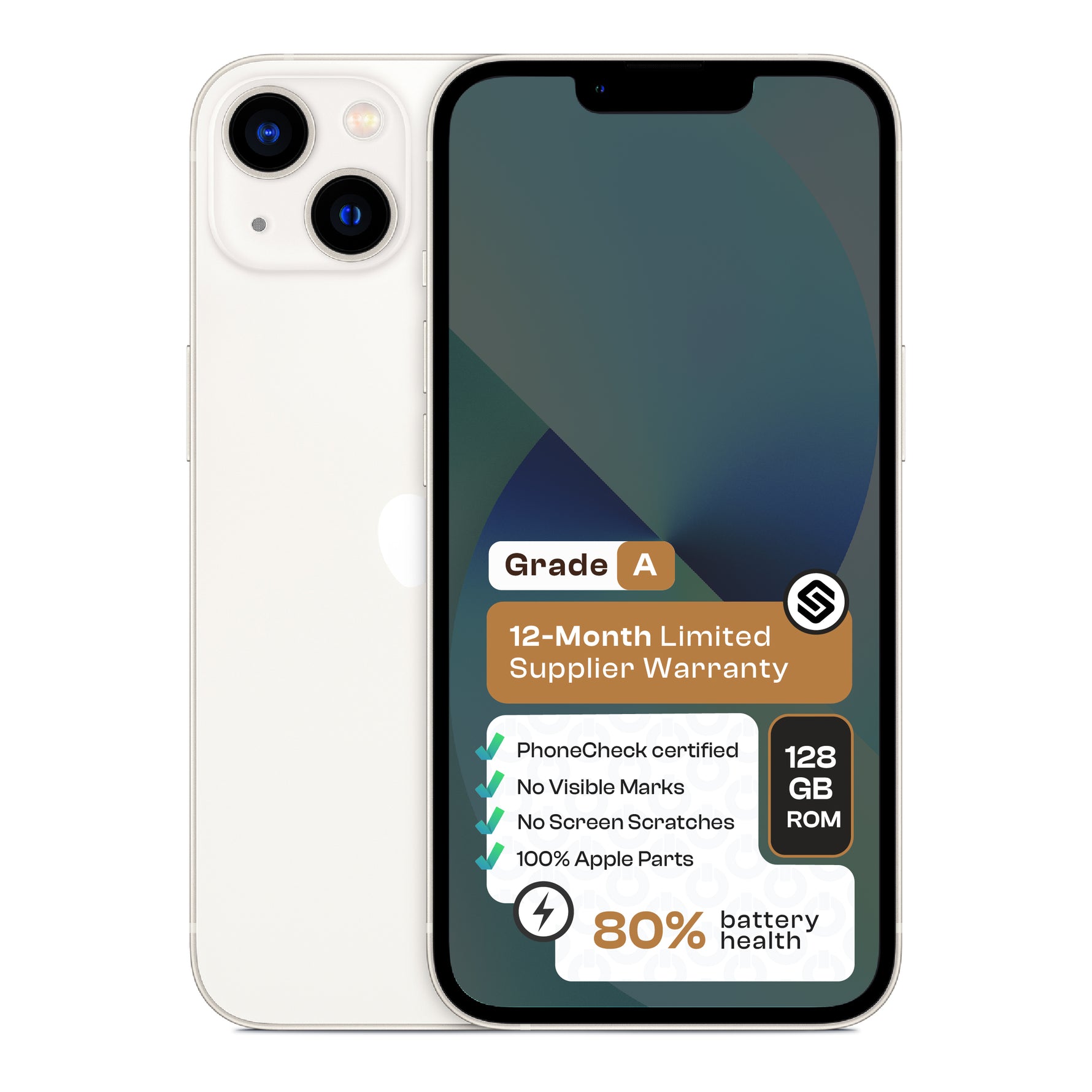 Apple iPhone 13 (CPO - Grade A) - White