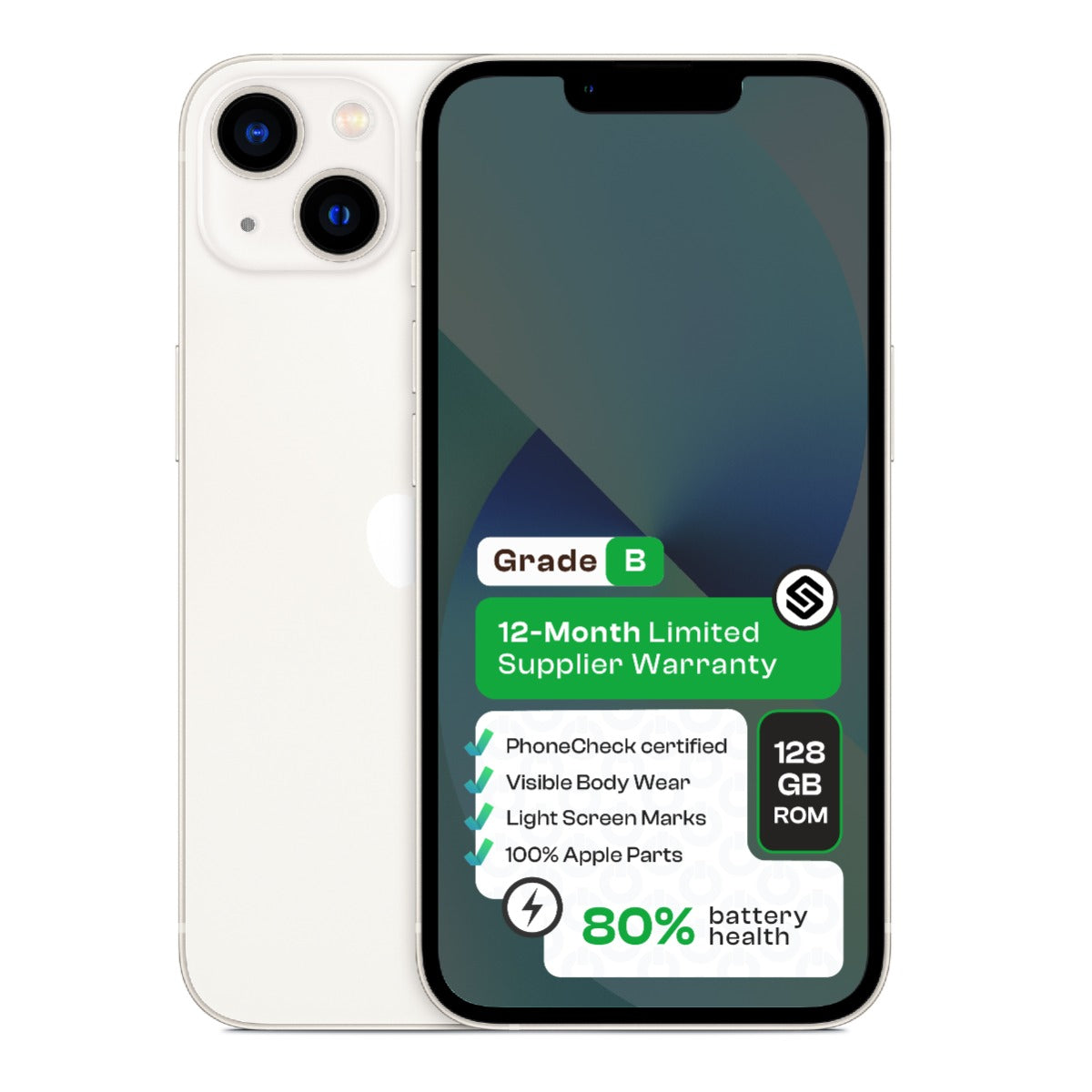 Apple iPhone 13 (CPO - Grade B)-White