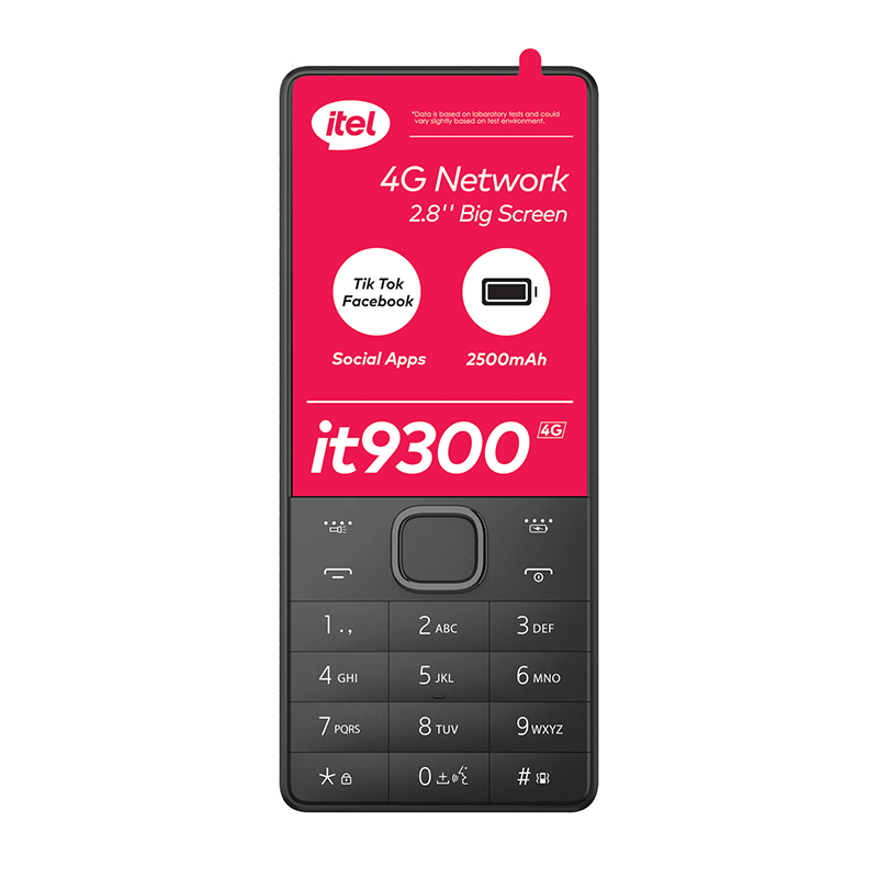 Itel IT9300 4G Dual Sim 64MB Vodacom Network Locked - Black - Black