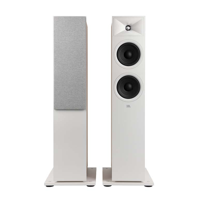 JBL 260F 2.5-Way Dual 6.5-inch Single Floorstand Speaker - White - White