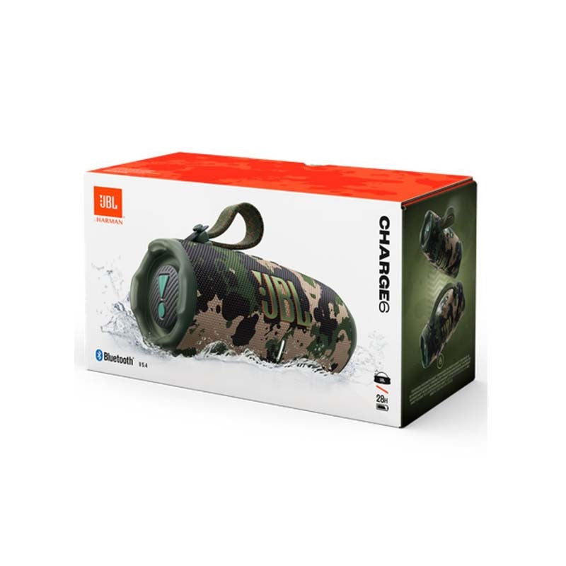 JBL Charge 6 Portable Bluetooth Speaker - Camouflage - Green