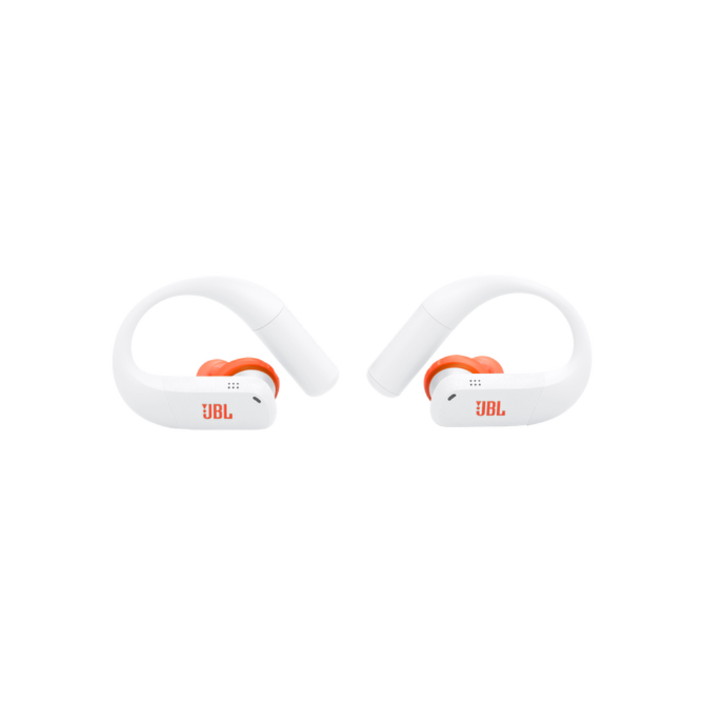 JBL Endurance Peak 4 TWS Sport In Ear Headphone - White - White/Orange
