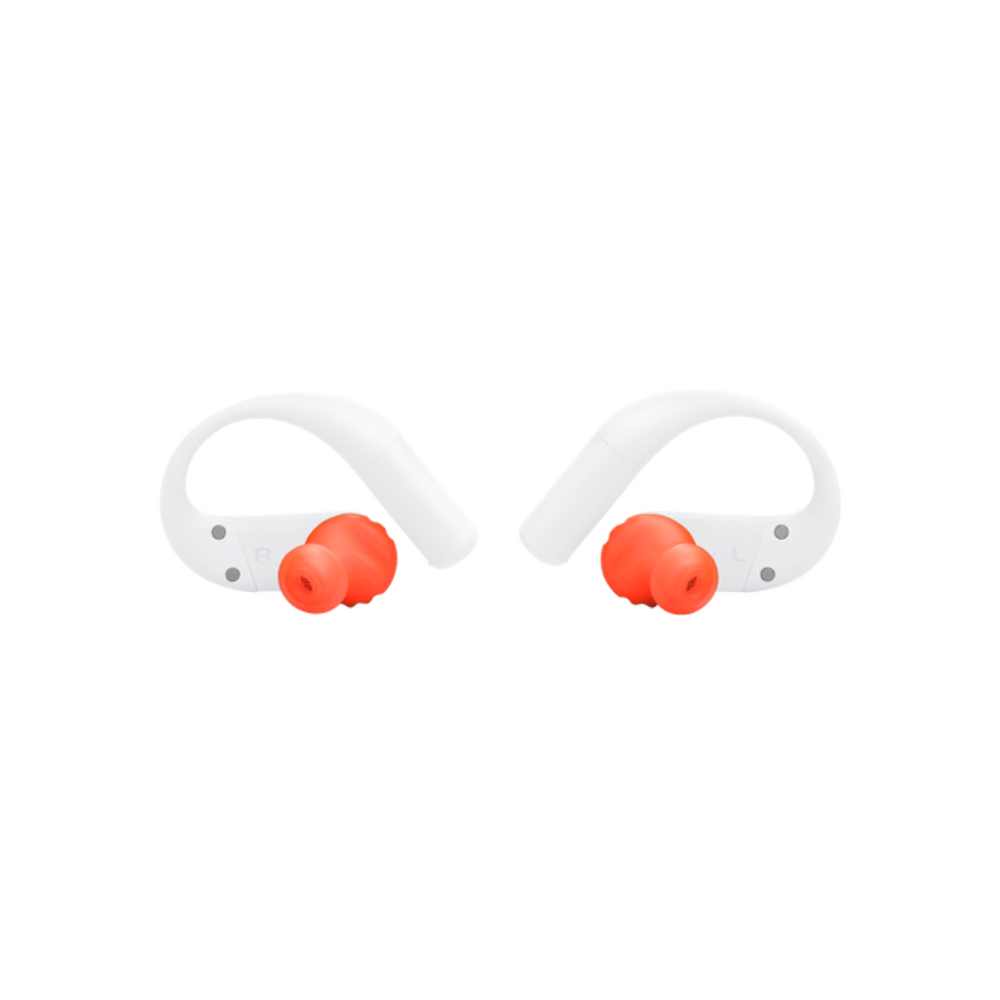 JBL Endurance Peak 4 TWS Sport In Ear Headphone - White - White/Orange