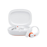 JBL Endurance Peak 4 TWS Sport In Ear Headphone - White - White/Orange