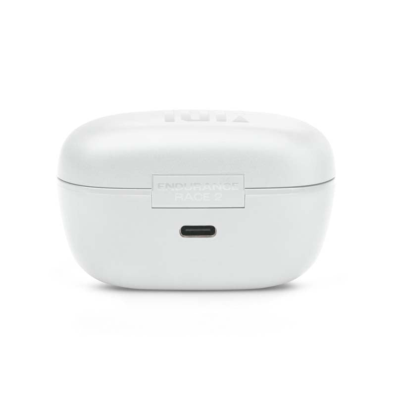 JBL Endurance Race 2 True Wireless Active Sport In-Ear Earbuds with ANC - White - White