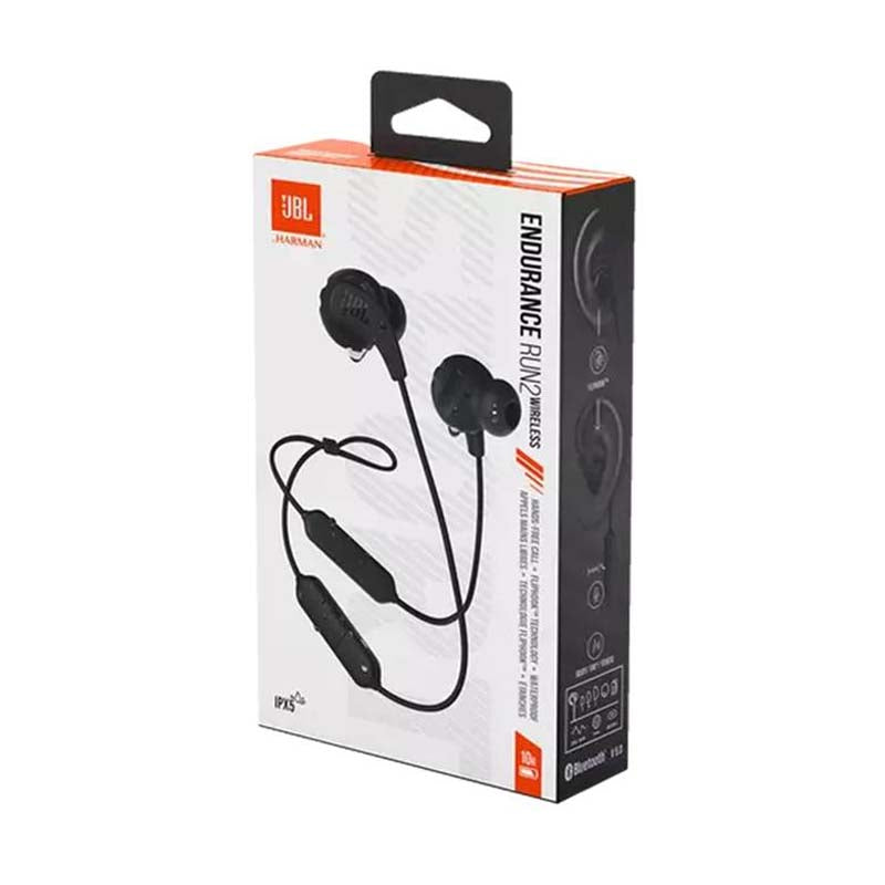 JBL Endurance Run 2 Wireless Bluetooth Earbuds - Black - Black