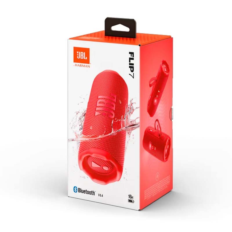 JBL Flip 7 Portable Bluetooth Speaker - Red - Red