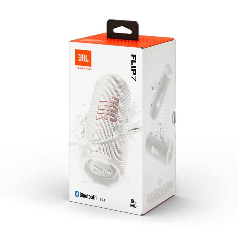 JBL Flip 7 Portable Bluetooth Speaker - White - White