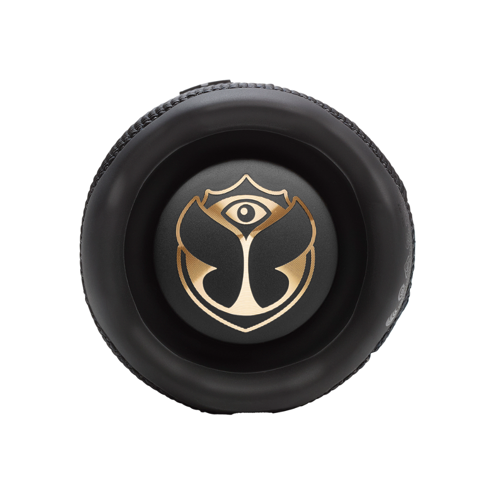 JBL Flip 7 TML Portable Bluetooth Speaker - Tomorrowland - Black / Gold
