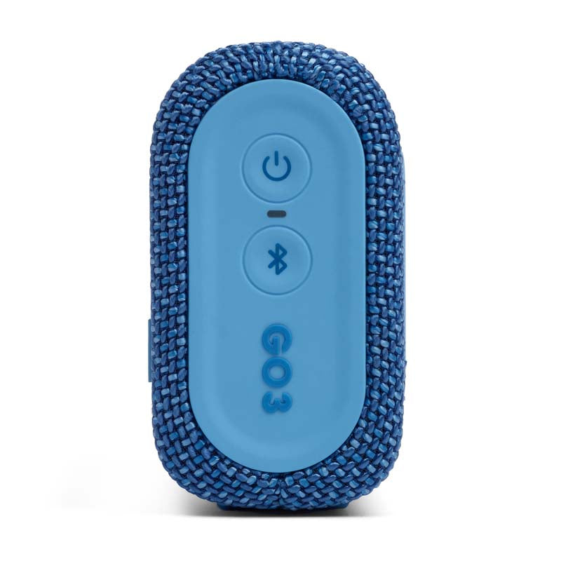 JBL Go 3 Eco Portable Waterproof Bluetooth Speaker - Blue - Blue