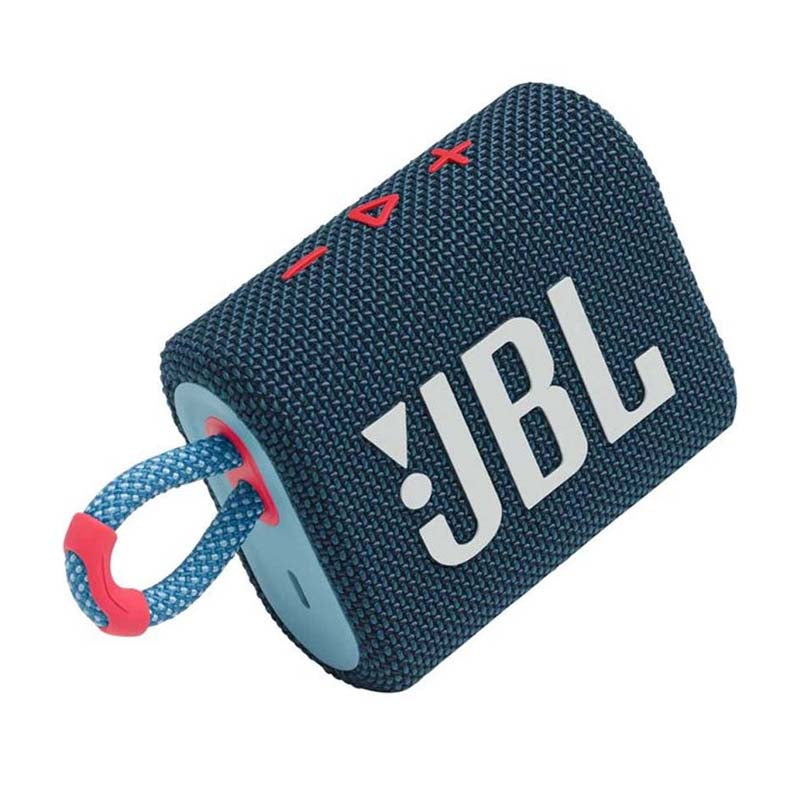 JBL Go 3 Waterproof Portable Bluetooth Speaker - Blue / Pink