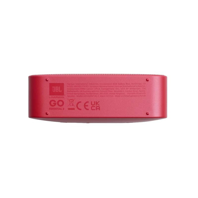 JBL Go Essential 2 Portable Bluetooth Speaker - Red - Red