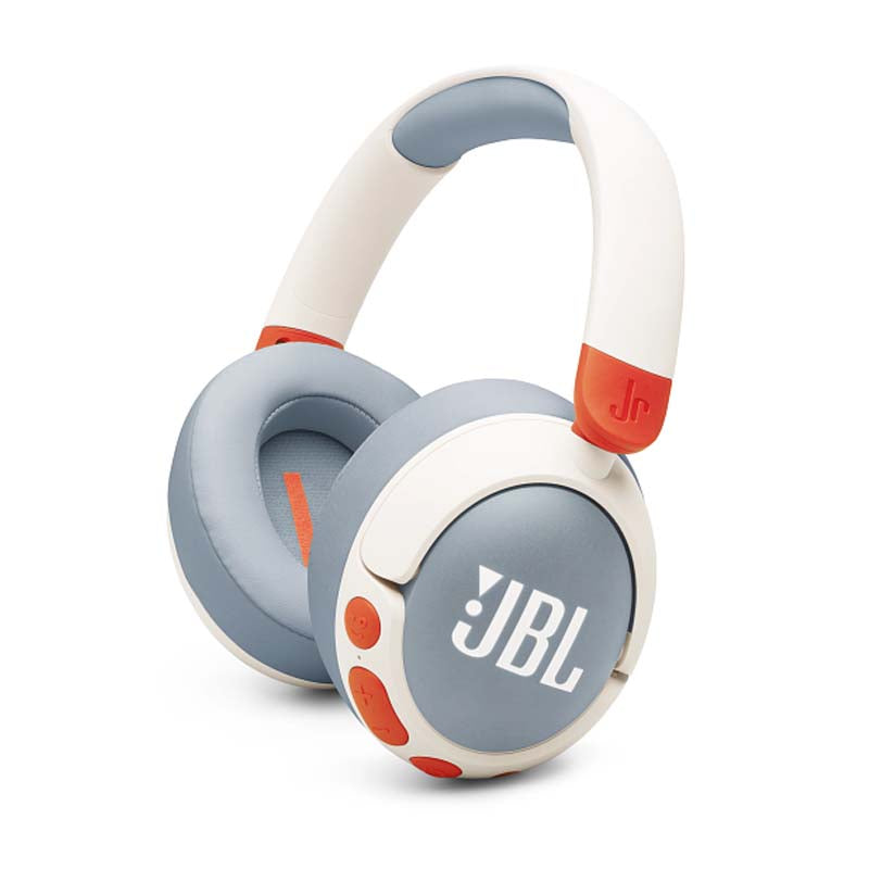 JBL Junior 470NC Wireless Over-Ear Noise Cancelling Headphones For Kids - White - White