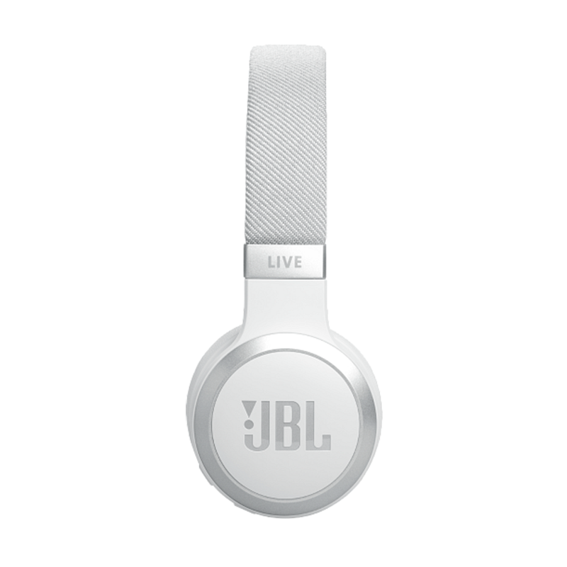 JBL Live 670NC Wireless Bluetooth On-Ear Noise Cancelling Headphones - White - White