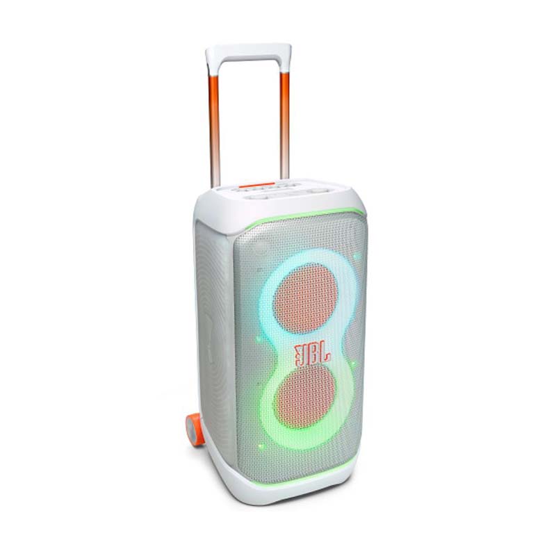 JBL Partybox Stage 320 Portable Party Speaker with Wheels - White - White