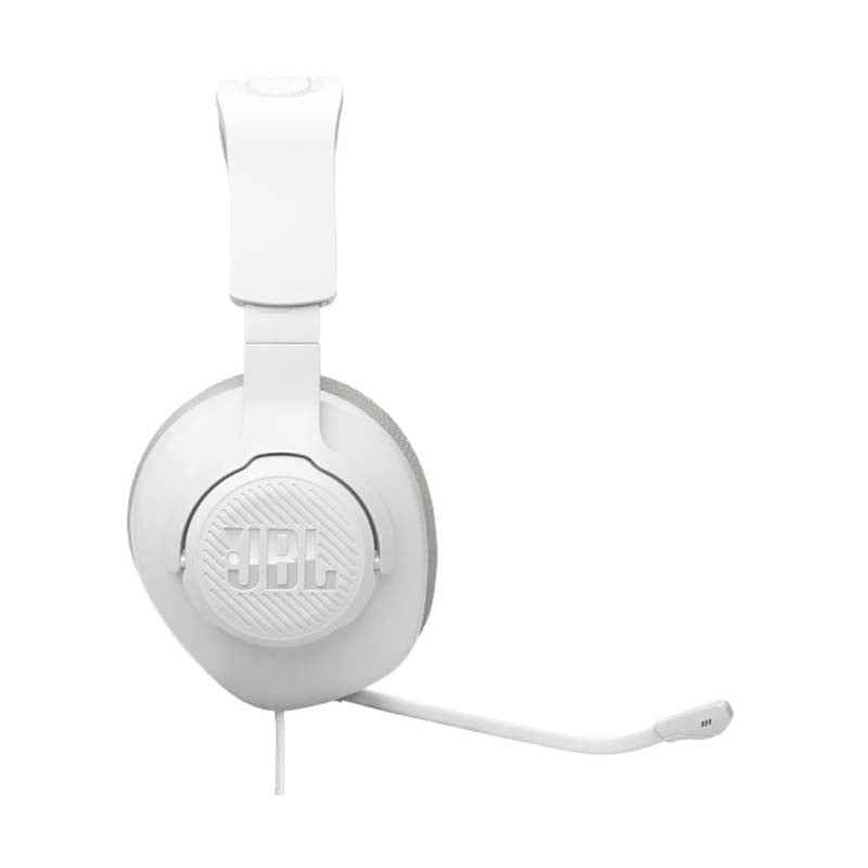 JBL Quantum 100M2 Wired Over-Ear Gaming Headset with Detachable Mic - White - White