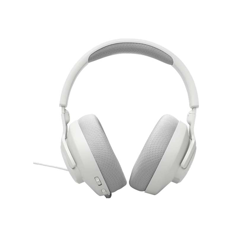 JBL Quantum 100M2 Wired Over-Ear Gaming Headset with Detachable Mic - White - White