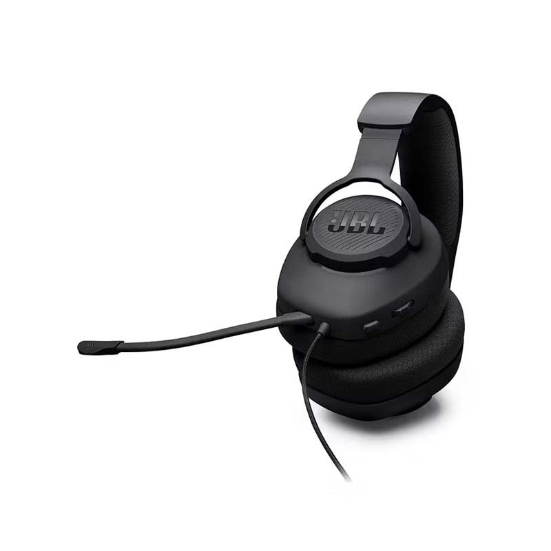 JBL Quantum 100M2 Wired Over-Ear Gaming Headset with Detachable Mic - Black - Black