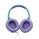JBL Quantum 100M2 Wired Over-Ear Gaming Headset with Detachable Mic - Cyan - Green