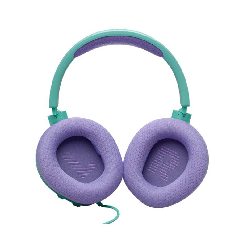 JBL Quantum 100M2 Wired Over-Ear Gaming Headset with Detachable Mic - Cyan - Green