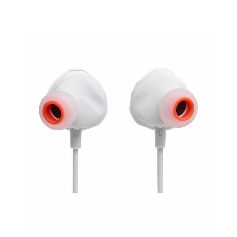 JBL Quantum 50C Wired In-Ear Gaming Earbuds With USB-C Adapter - White - White