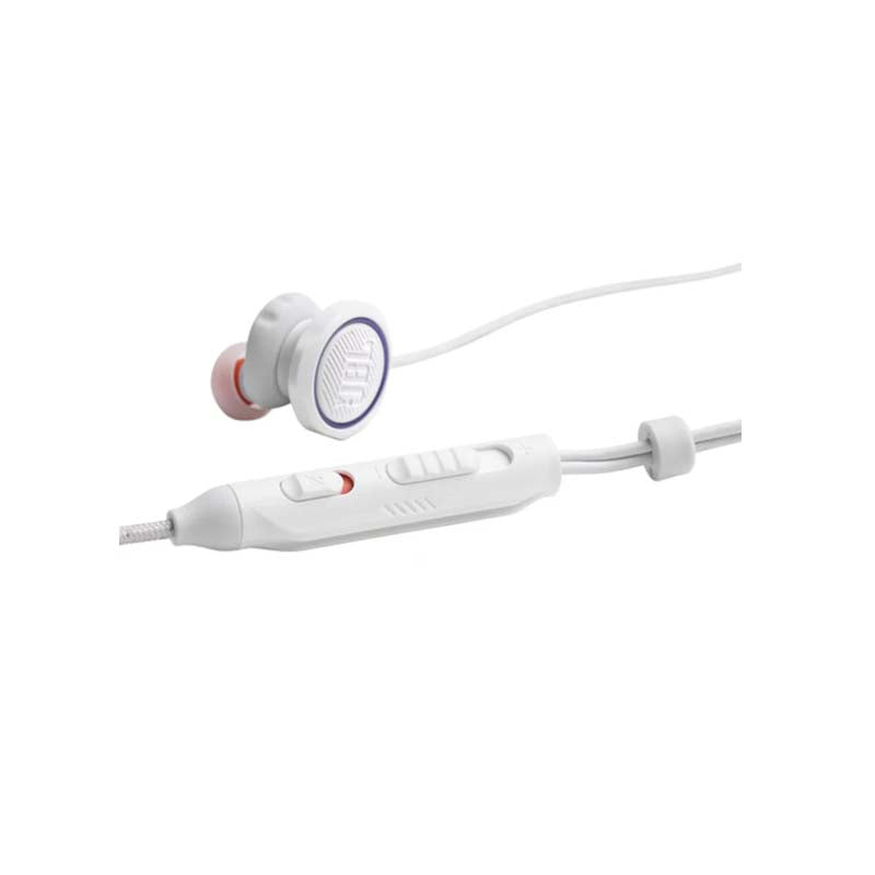 JBL Quantum 50C Wired In-Ear Gaming Earbuds With USB-C Adapter - White - White