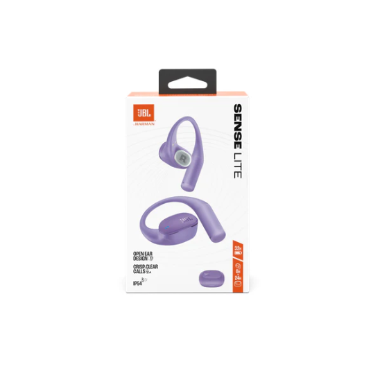 JBL Sense Lite TWS Open Ear Headphone - Purple - Purple